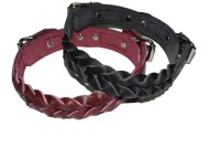 leather brided collar