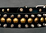 spiked studded dog collar