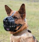 leather dog muzzle